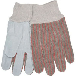 Cheap MCR Safety 1030 Split Leather Palm Work Gloves Knit Wrist Clute Pattern Unlined Economy  Breathable Cotton Back (1 DZ) - One-stop shop for professional tools and equipment. Hand