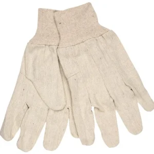 MCR Safety 8100A Tan Canvas Work Gloves Clute Pattern with Knit Wrist Cotton Polyester Blend Wing Thumb (1 DZ) - One-stop shop for professional tools and equipment.^ Hand