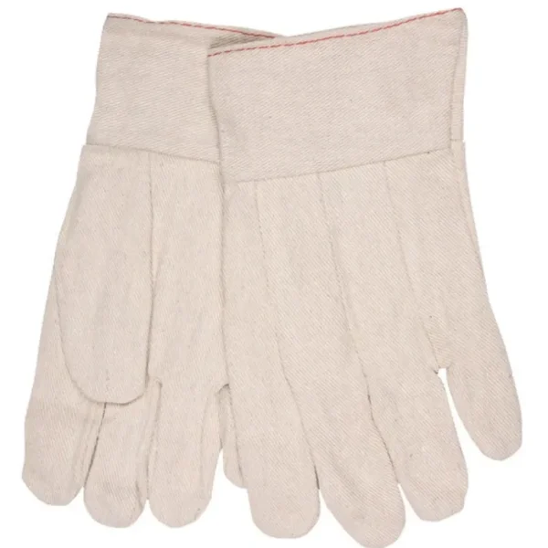 MCR Safety 8200B Canvas Work Gloves Clute Pattern with Band Top Cotton Polyester Blend Straight Thumb (1 DZ) - One-stop shop for professional tools and equipment.^ Hand
