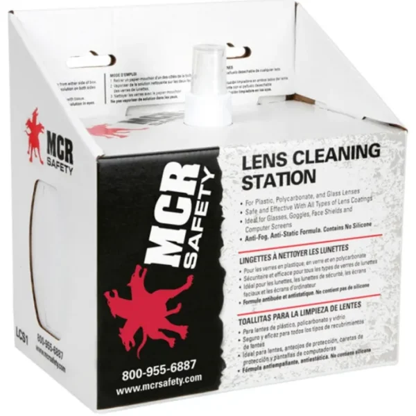 Sale MCR Safety LCS1 Lens Cleaning Station 8 Ounce Cleaning Solution in Pump Bottle 2 Boxes of 300 Tissues (1 EA) - One-stop shop for professional tools and equipment. Accessories