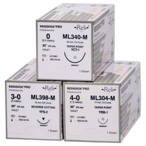 Myco Medical ML452-M - REDIDIOX® PRO Absorbable Monofilament, PDO Synthetic Suture, Size 4-0, Length 30&, 24 mm 3/8 Circle Reverse Cutting Needle - UOM 12/BX - One-stop shop for professional tools and equipment.^ Hand