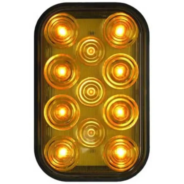 Peterson 850SA Led Strobe Light, Rectangular, Auxiliary 12.25″ Leads 5.30″X3.44″ Multi-Volt, Amber, Poly Bag - One-stop shop for professional tools and equipment.^ Power Tools