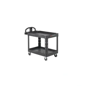 Hot Rubbermaid FG450088BLA BRUTE HEAVY-DUTY ERGO HANDLE UTILITY CART, LIPPED SHELF, SMALL, 500 LB. CAPACITY - BLACK - One-stop shop for professional tools and equipment. Hand