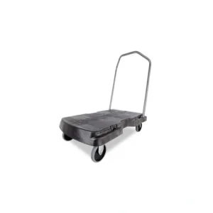 Flash Sale Rubbermaid FG440100BLA TRIPLE TROLLEY WITH USER FRIENDLY HANDLE, STANDARD DUTY WITH 5 IN CASTERS, BLACK - One-stop shop for professional tools and equipment. Hand
