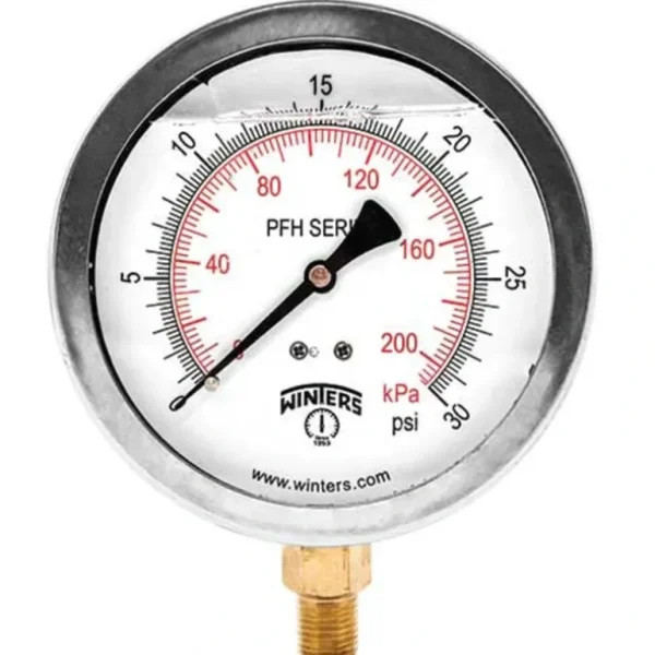 Winters Instruments PFH242R1 Pfh Hydraulic Stainless Steel Liquid Filled Pressure Gauge - One-stop shop for professional tools and equipment.^ Power Tools