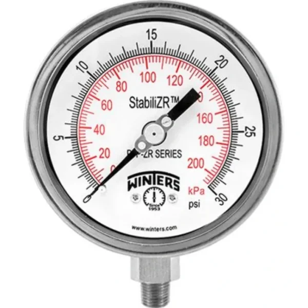 Store Winters Instruments PFQ704ZR Pfq-Zr Stabilizr® Stainless Steel Pressure Gauge - One-stop shop for professional tools and equipment. Pressure