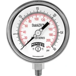 New Winters Instruments PFQ817ZR Pfq-Zr Stabilizr® Stainless Steel Pressure Gauge - One-stop shop for professional tools and equipment. Pressure